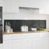 vidaXL Eldhús Backsplash 2 pcs Dökk grá 90 x 40 cm hertuð gler