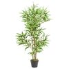 vidaXL Gervi Bambustr&eacute; 552 Laufum 120 cm Gr&aelig;n