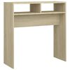 vidaXL Veggbor&eth; Sonoma Eik 78x30x80 cm Samsettur Vi&eth;ur