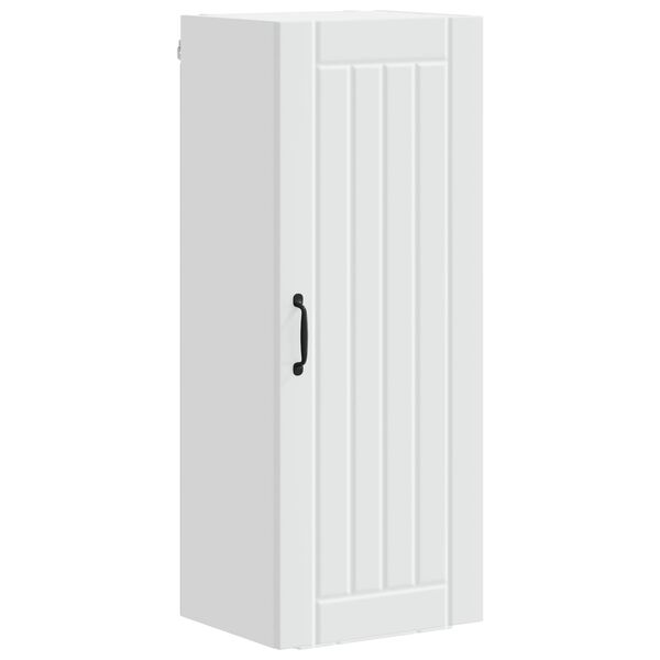 vidaXL Eldh&uacute;s sk&aacute;pur Lucca Hv&iacute;tur 40 x 31 x 100 cm Samsettur vi&eth;ur