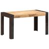 vidaXL Borðstofuborð 140x70x76 cm Gegnheill Grófur Mangóviður