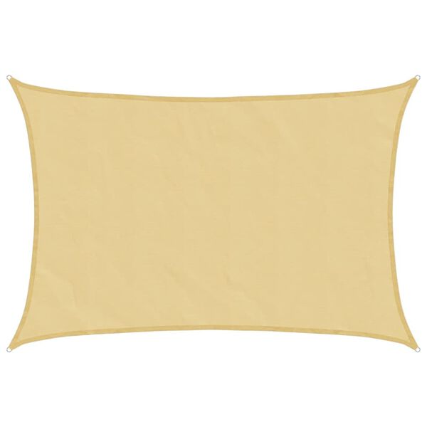 vidaXL S&oacute;lskyggnisegl Sandhv&iacute;tt 3x2 m 100% P&oacute;l&yacute;ester Oxford