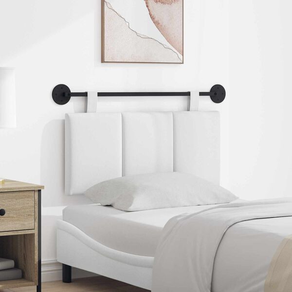 vidaXL Hengisk&aacute;li Vegghengt Randir Hv&iacute;t 90 x 55 x 5 cm d&uacute;kur