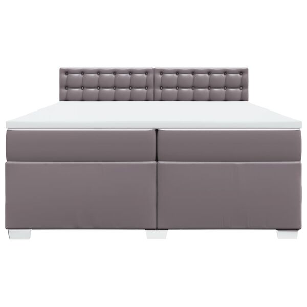 vidaXL H&oacute;lfa&eth; Springr&uacute;m me&eth; D&yacute;nu Gr&aacute;tt 200x200 cm Gervile&eth;ur