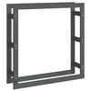 &nbsp;vidaXL Eldivi&eth;arrekki Gr&aacute;r 100x25x100 cm Gegnheil Fura