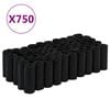 vidaXL Hundapokar 750 stk. Svartir 30x20 cm PE
