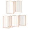 vidaXL hundahlið með hurð sem hægt er að brjóta saman 9 plötur 450 cm