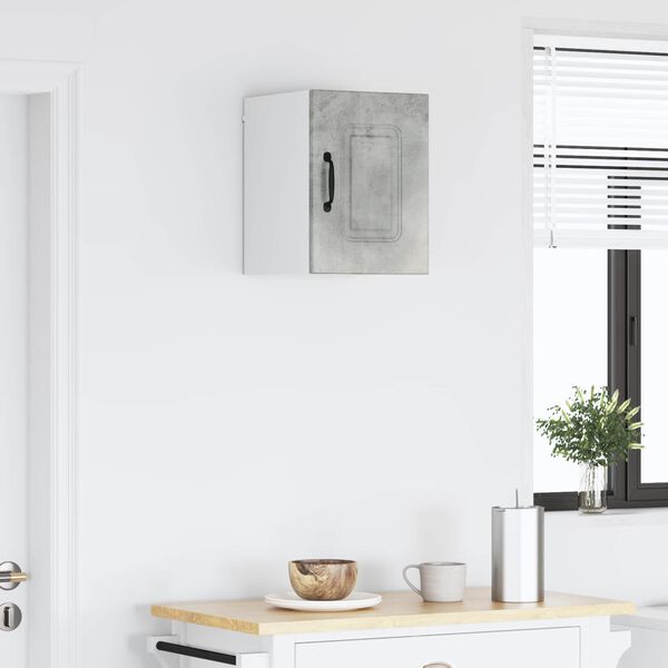 vidaXL Eldh&uacute;s sk&aacute;pur Kalmar Steingri&eth; 30 x 31 x 40 cm Samsettur vi&eth;ur