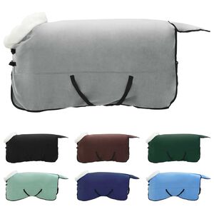 vidaXL Hrossateppa Fullkominn d&ouml;kkgr&aelig;nn 165 cm P&oacute;l&oacute;rafleece