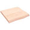 vidaXL Vegghilla 60x60x(2-6) cm &Oacute;me&eth;h&ouml;ndlu&eth; Gegnheil Eik