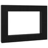 vidaXL Sj&oacute;nvarpssk&aacute;pasett 10 pcs Svartur Eik 30,5 x 30 x 90 cm