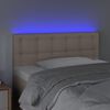 vidaXL LED H&ouml;f&eth;agafl 100x5x78/88 cm Cappuccino-br&uacute;nt Le&eth;url&iacute;ki