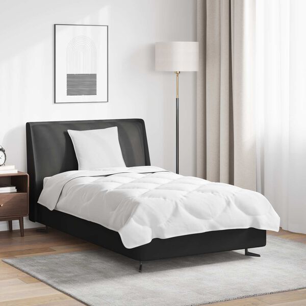 vidaXL R&uacute;mfatasett me&eth; kodda 2 pcs Hv&iacute;tt Microfleece