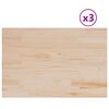vidaXL Bor&eth;plata 3 stk. 80x53x2,5 cm R&eacute;tthyrnd Gegnheil Fura