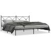 vidaXL M&aacute;lmr&uacute;mgrind me&eth; H&ouml;fu&eth;gafli Sv&ouml;rt 193x203 cm