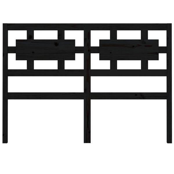 vidaXL H&ouml;f&eth;agafl fyrir R&uacute;m Svartur 165,5x4x100 cm Gegnheil Fura