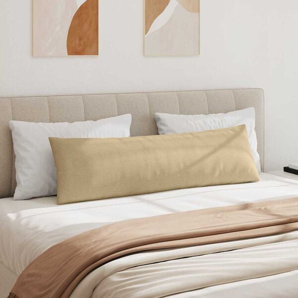 vidaXL S&oacute;fap&uacute;&eth;ar 2 pcs Gr&aacute;r gr&aelig;nn 145 x 40 cm Korduroy efni