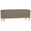 vidaXL Bekkur Taupe 100x35x41 cm Efni