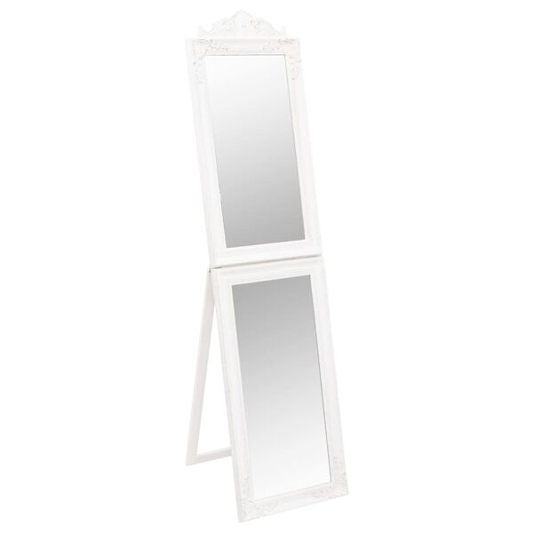 vidaXL Fr&iacute;standandi Spegill Hv&iacute;tur 45x180 cm