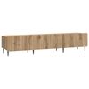 vidaXL Sj&oacute;nvarpssk&aacute;pur Handverkseik 147 x 34,5 x 32 cm Samsettur vi&eth;ur