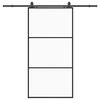 vidaXL rennihur&eth; me&eth; v&eacute;lb&uacute;na&eth;arsetti Svart 102x205 cm ESG Gler