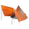 vidaXL Tipi tjald Gr&aacute;r og appels&iacute;nugulur 510 x 690 x 330 cm taft