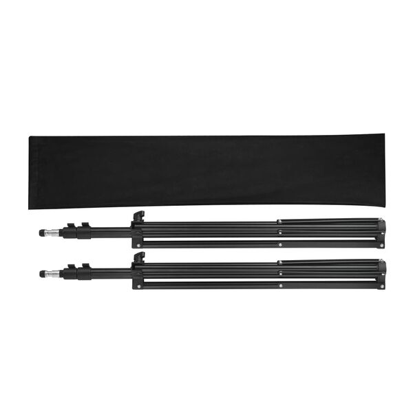 vidaXL Lj&oacute;sastandar 2 stk. H&aelig;&eth; 78-210 cm