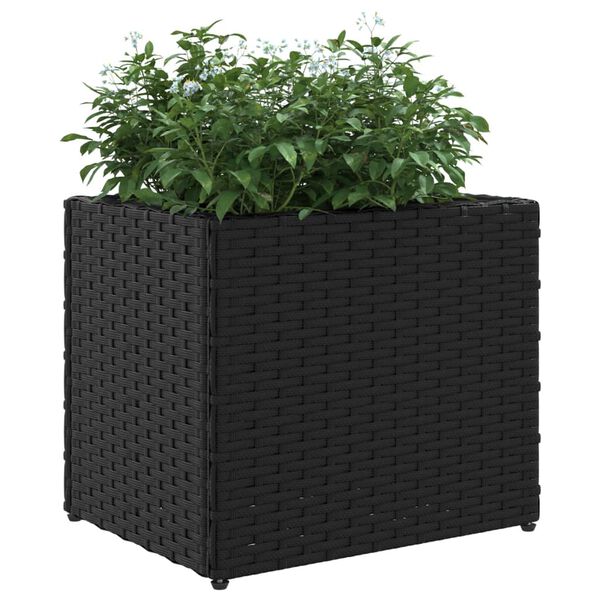 vidaXL Gar&eth;ker Svart 36x30x32 cm P&oacute;l&yacute;rattan