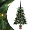 vidaXL J&oacute;latr&eacute; me&eth; 150 LED me&eth; standi Gr&aelig;nn 65 cm PE