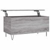 vidaXL S&oacute;fabor&eth; Gr&aacute;tt Sonoma 90x44,5x45 cm Samsettur Vi&eth;ur