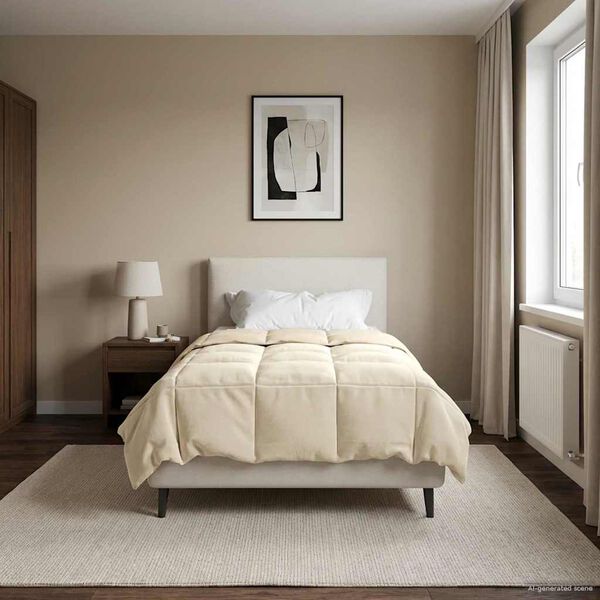 vidaXL Full &aacute;rs d&yacute;na S&iacute;&eth;la&eth; Rj&oacute;malitur 135 x 220 cm M&iacute;kr&oacute;f&iacute;ber