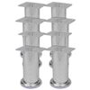 vidaXL Hringlaga S&oacute;faf&aelig;tur 8 stk. Kr&oacute;m 120 mm