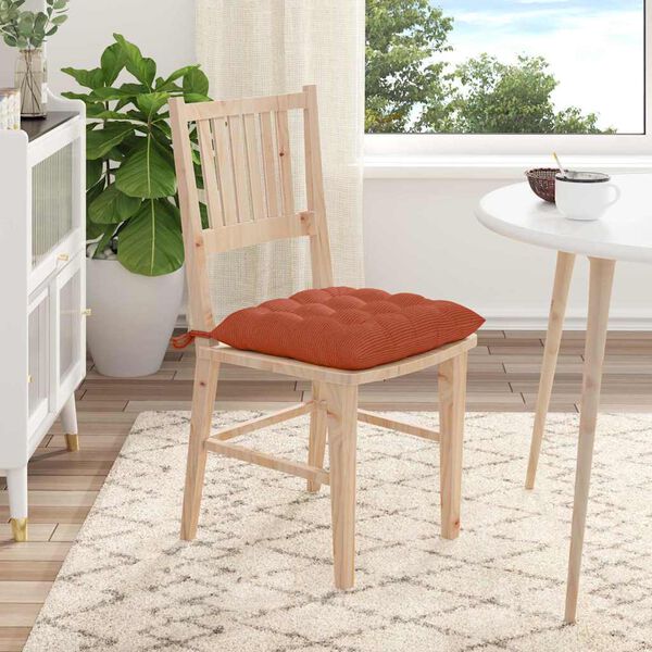 vidaXL Setjp&uacute;&eth;ar 4 pcs Rau&eth;ur appels&iacute;nugulur 40 x 40 x 6 cm