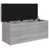 vidaXL Geymslubekkur Gr&aacute;r Sonoma 102x42x45 cm Samsettur Vi&eth;ur