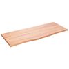 vidaXL Ba&eth;herbergisbor&eth;plata Lj&oacute;sbr&uacute;n 100x40x2 cm Me&eth;h&ouml;ndla&eth;ur Vi&eth;ur