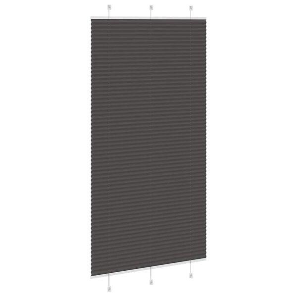 vidaXL Pl&iacute;stjalda Svart 110x200 cm D&uacute;kur Breidd 109,4 cm Polyester