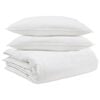 vidaXL R&uacute;mfatasett me&eth; kodda 3 pcs Hv&iacute;tt D&uacute;nfja&eth;rir