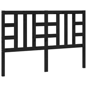 vidaXL H&ouml;f&eth;agafl fyrir R&uacute;m Svartur 146x4x100 cm Gegnheil Fura