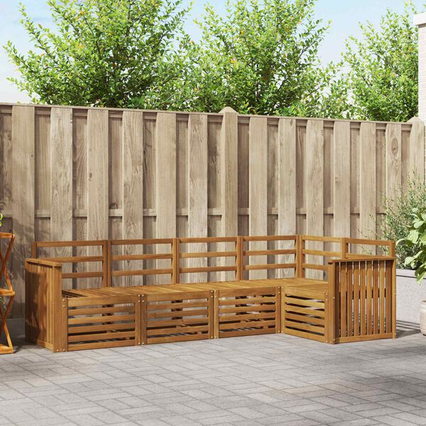 vidaXL S&oacute;fasett 5 pcs N&aacute;tt&uacute;rulegur Hrein akas&iacute;utr&eacute;