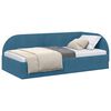 vidaXL Hornr&uacute;m ramma me&eth; h&ouml;fu&eth;gafl Bl&aacute;r 80 cm x 200 cm Flauel