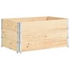 vidaXL Brettakragi 3 stk. 80x120 cm Gegnheil Fura