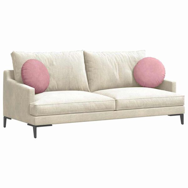 vidaXL Setjp&uacute;&eth;ar 2 pcs Bleikur &Oslash; 40 x 13 cm Flauel