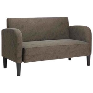 vidaXL Loveseat S&oacute;fi d&ouml;kkgr&aacute;tt 110 cm Gervile&eth;ur