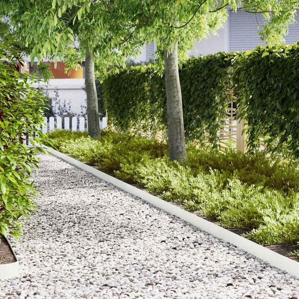 vidaXL Gar&eth;ja&eth;ar 20 pcs Hv&iacute;tt 100 x 0.05 x 20 cm Kaldvalsa&eth;ur st&aacute;lar