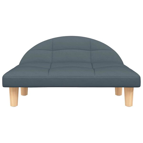 vidaXL Hundas&oacute;fi 70x52x30 cm D&ouml;kkgr&aacute;tt &Aacute;kl&aelig;&eth;i