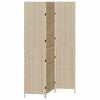 vidaXL Herbergaskiljari Drapplita&eth;ur 146 x 200 cm p&oacute;l&yacute;rattan