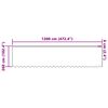 vidaXL Garnogard&iacute;na me&eth; gluggatj&ouml;ldum Hv&iacute;tt 260 x 1200 cm P&oacute;l&yacute;ester