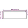 vidaXL Garnogard&iacute;na me&eth; gluggatj&ouml;ldum Hv&iacute;tt 300 x 900 cm P&oacute;l&yacute;ester