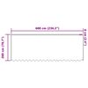 vidaXL Garnogard&iacute;na me&eth; gluggatj&ouml;ldum Hv&iacute;tt 200 x 600 cm P&oacute;l&yacute;ester