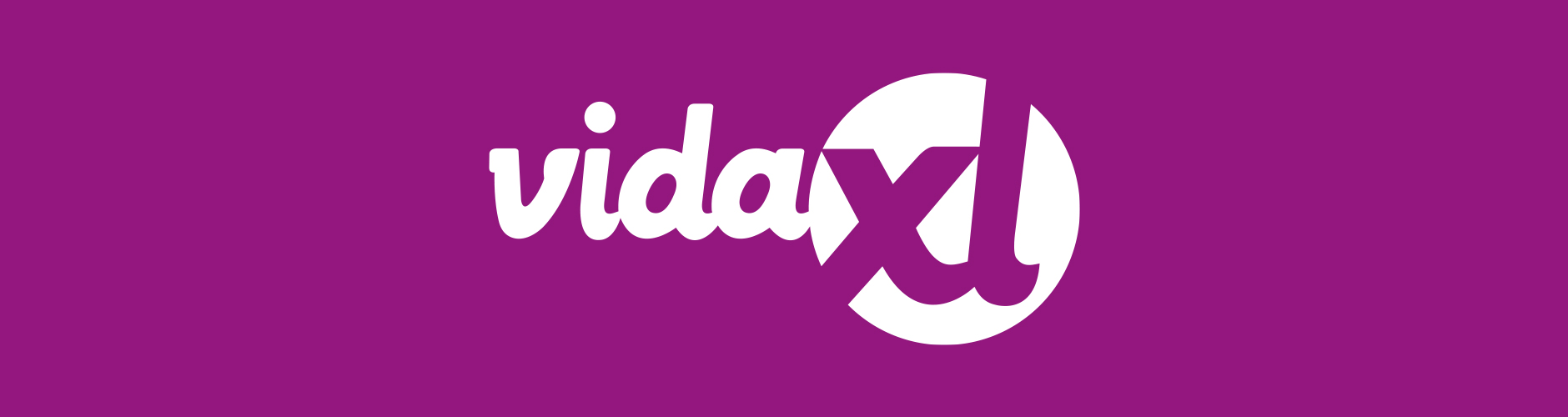 Fjólublár bakgrunnur með hvítu vidaXL í miðjunni